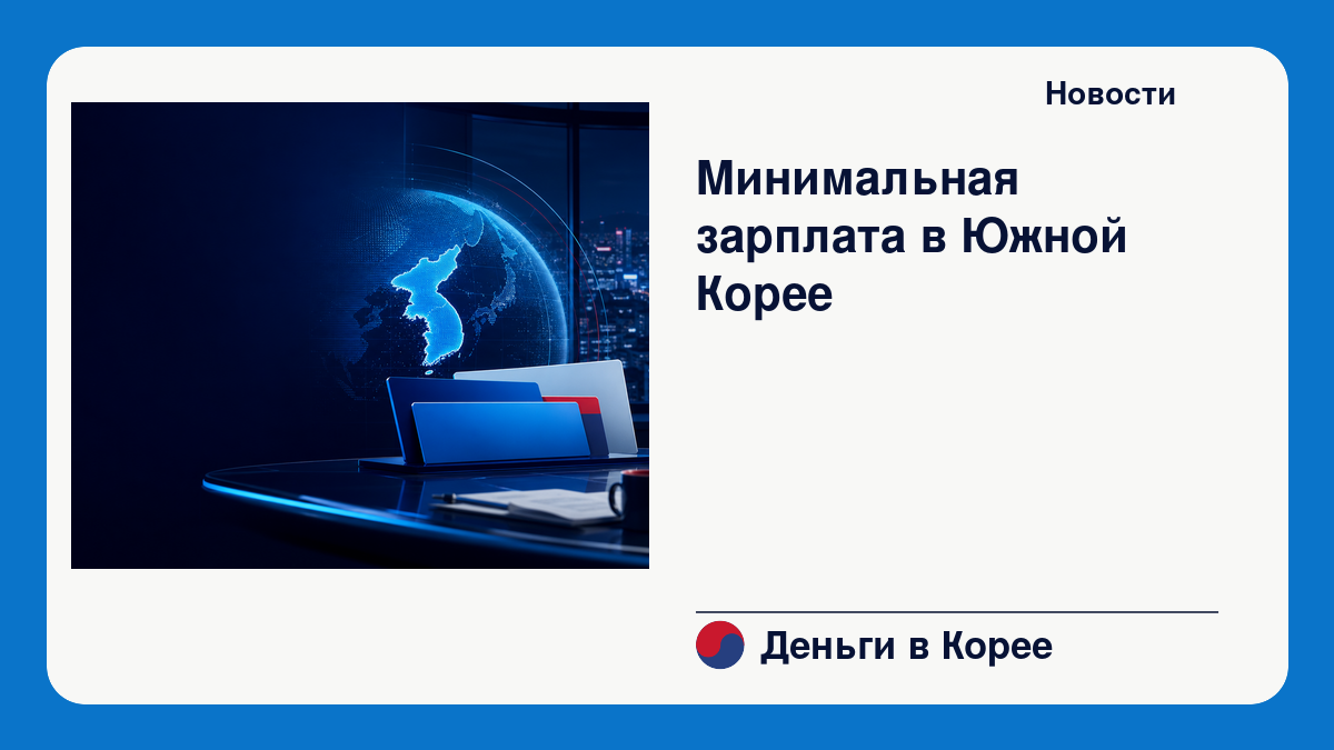 Минимальная зарплата в Южной Корее вырастет до 10 700 вон с 2027 года