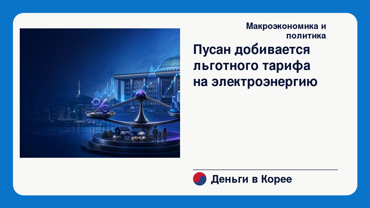 Пусан добивается льготного тарифа на электроэнергию