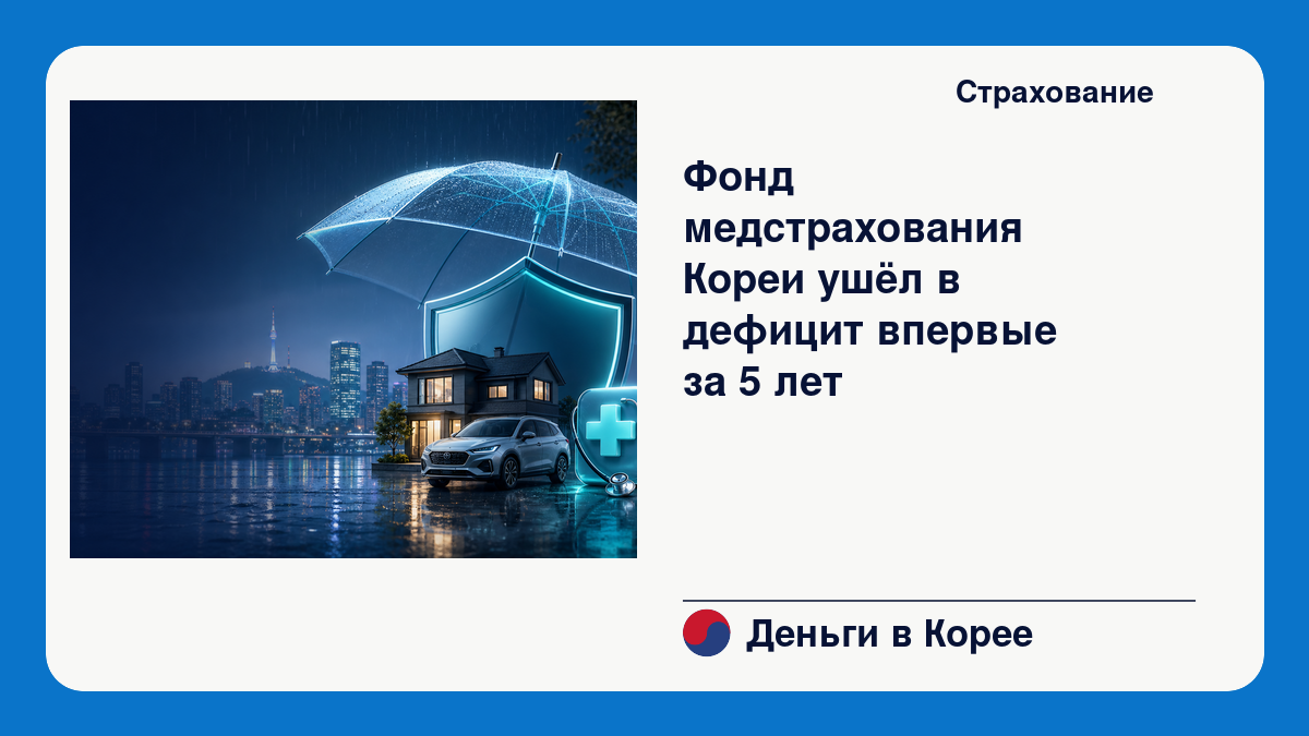 Фонд медстрахования Кореи ушёл в дефицит впервые за 5 лет