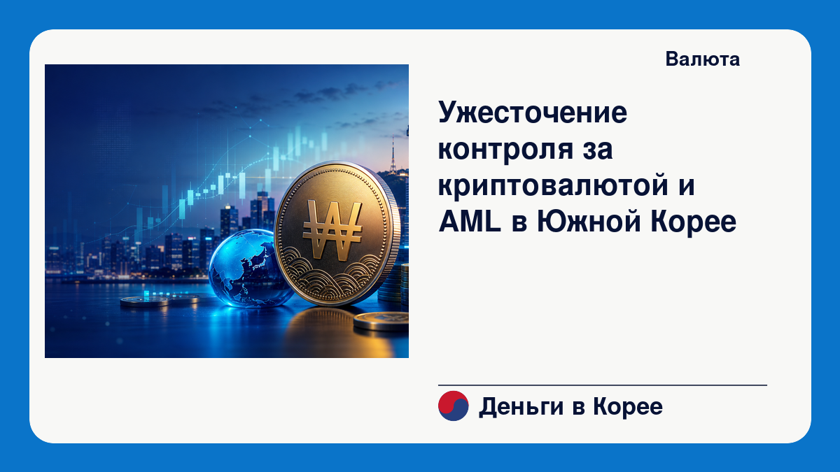 Ужесточение контроля за криптовалютой и AML в Южной Корее